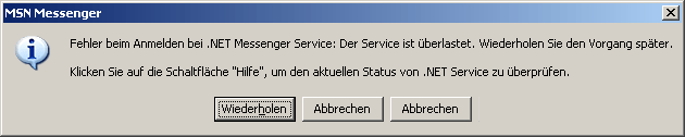 &Uuml;berlastung ohne Hilfe